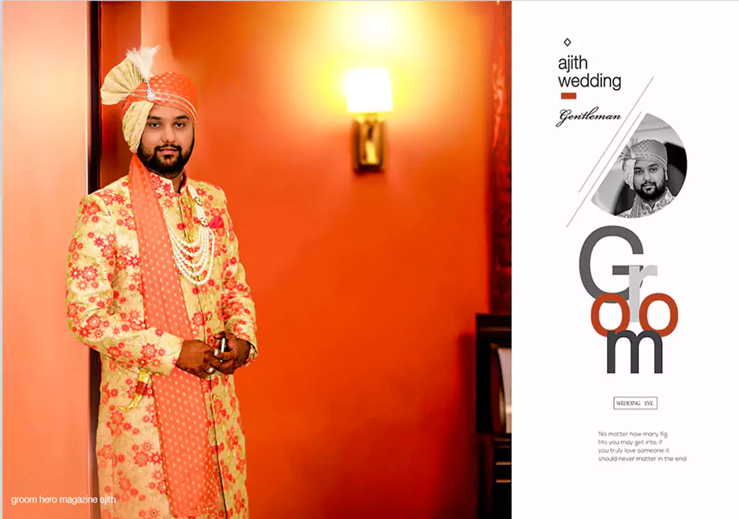 Bride Groom portrait DM photo album